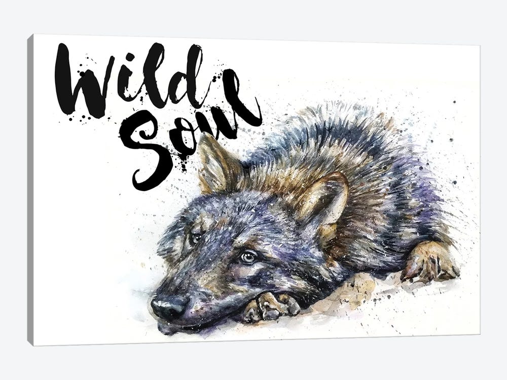 Wolf Wild Soul by Konstantin Kalinin 1-piece Art Print