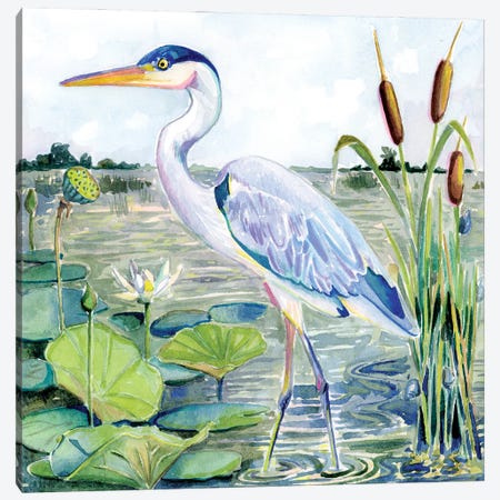 Lowcountry Living XVI Canvas Print #KNP2} by Katie Napoli Canvas Art Print