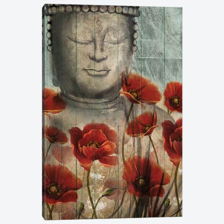 Floral Buddha Canvas Print #KNU120} by Conrad Knutsen Canvas Art Print