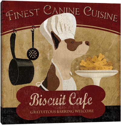 Biscuit Café Canvas Art Print - Sweets & Dessert Art