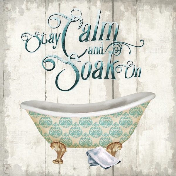 Bathroom Humor: Stay Calm Bath by Conrad Knutsen