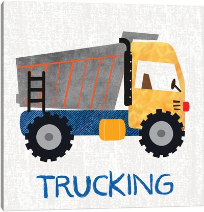 Trucking Canvas Art Print - Trucks