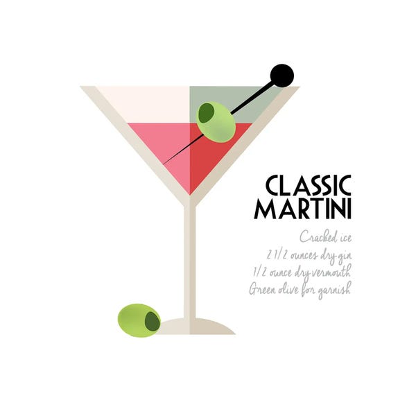 Martini: Classic Retro Martini by Conrad Knutsen