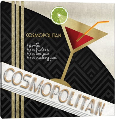 Cosmo Straight Up Canvas Art Print - Vodka Art