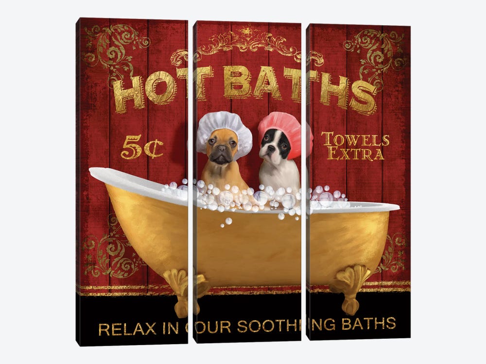 Hot Baths by Conrad Knutsen 3-piece Art Print