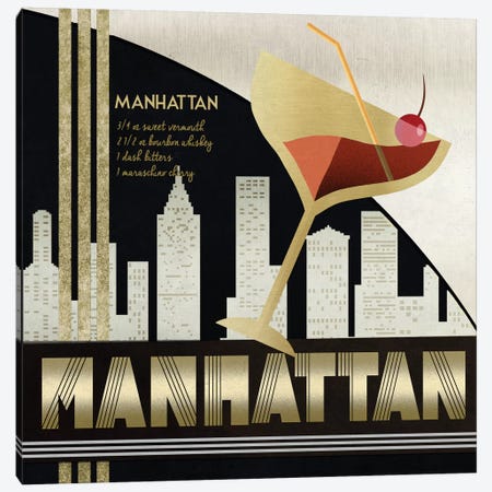 The Original Manhattan Canvas Print #KNU32} by Conrad Knutsen Canvas Print
