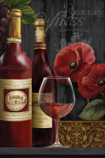 Chateau Wine II by Conrad Knutsen framed wall art