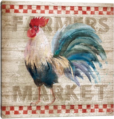 Morning Market Canvas Art Print - Farmhouse Kitchen Art