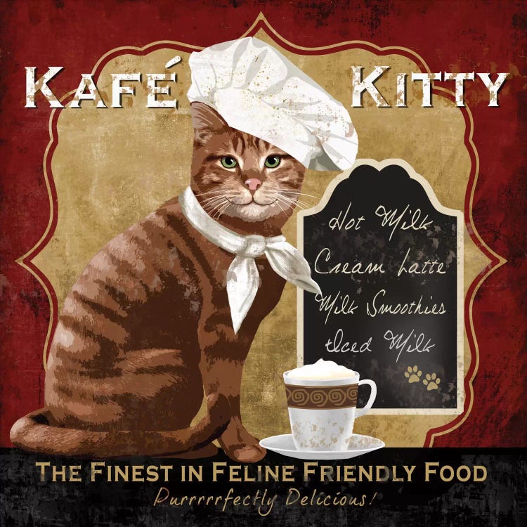 Kafe Kitty by Conrad Knutsen wall art