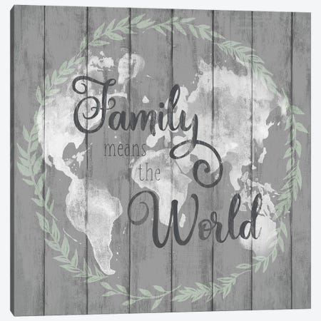 Family Means The World Canvas Print #KNU64} by Conrad Knutsen Canvas Art Print