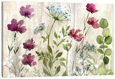 Meadow Flowers I Canvas Art Print - Laundry Room Art