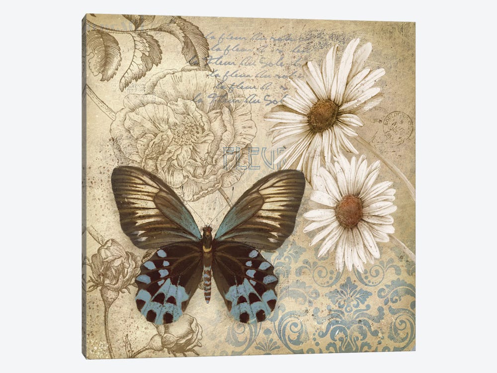 Butterfly Garden I by Conrad Knutsen 1-piece Canvas Art Print