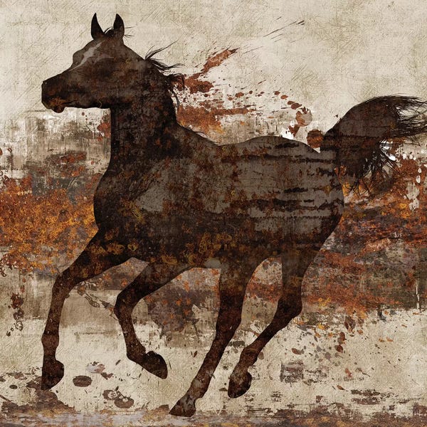 Western Décor: Running Free II by Conrad Knutsen