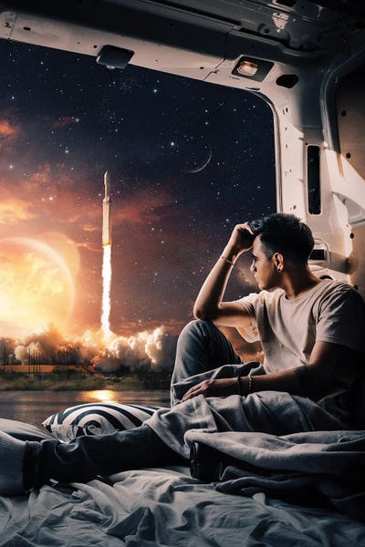 Milos Karanovic: Rocket Launch by Milos Karanovic