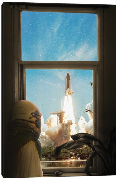 Someday Canvas Art Print - Space Shuttle Art