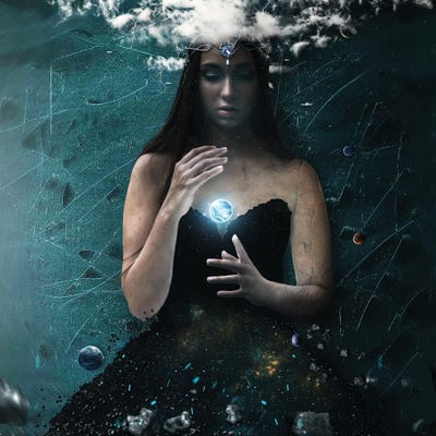 Galaxy Portrait by Milos Karanovic art print