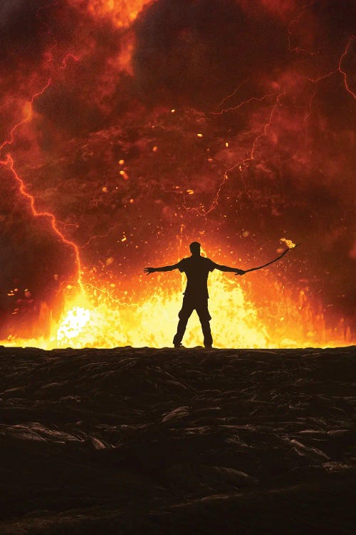 Fire Man by Milos Karanovic wall art