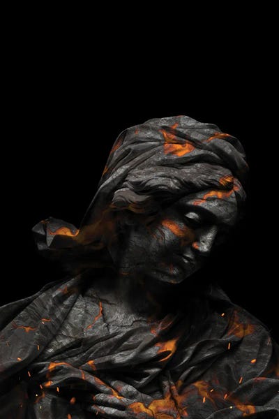 Lava Sculpture by Milos Karanovic art print