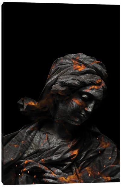 Lava Sculpture Canvas Art Print - Milos Karanovic