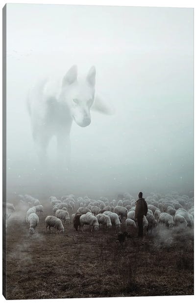 Big Wolf Canvas Art Print - Alternate Realities