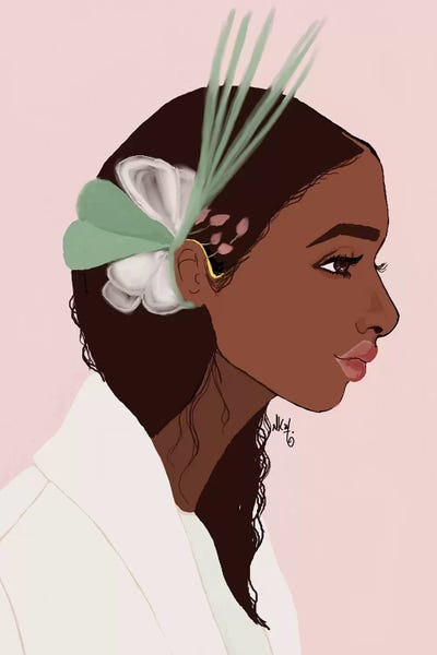 Couronne Hair by Nicholle Kobi framed canvas print