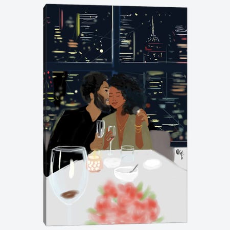 Couples Canvas Print #KOB19} by Nicholle Kobi Art Print