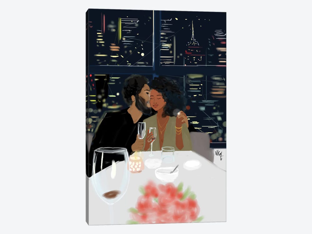 Couples 1-piece Canvas Wall Art