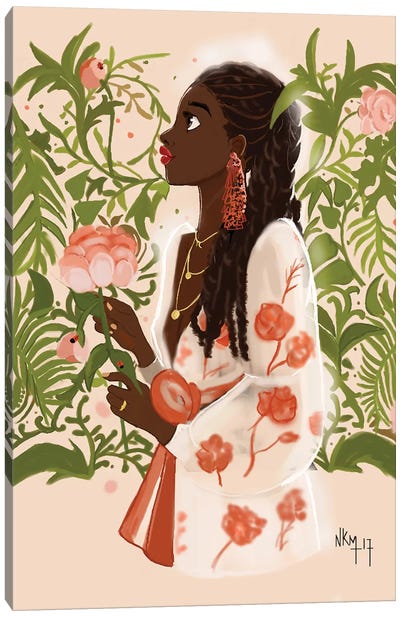 September Girl Canvas Art Print - Nicholle Kobi