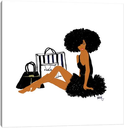 Thankful   Canvas Art Print - #BlackGirlMagic