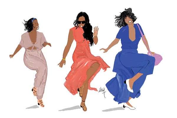 Inspirational Office: 3 Brown Girls by Nicholle Kobi