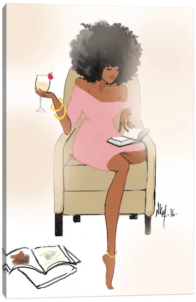 Sunday Night II Canvas Art Print - #BlackGirlMagic