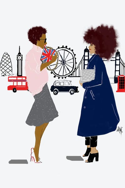 London Noire by Nicholle Kobi framed wall art