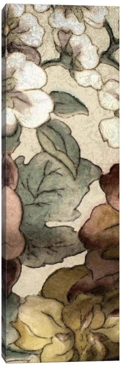 Earthtone Floral Panel III Canvas Art Print