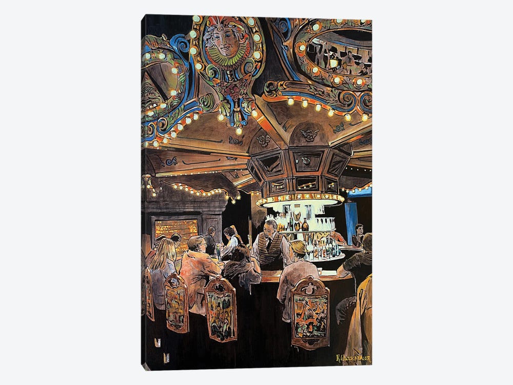 Carousel Bar by Keith Oelschlager 1-piece Canvas Art