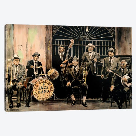 Preservation Hall Band Canvas Print #KOL21} by Keith Oelschlager Canvas Artwork