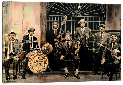 Preservation Hall Band Canvas Art Print - Louisiana