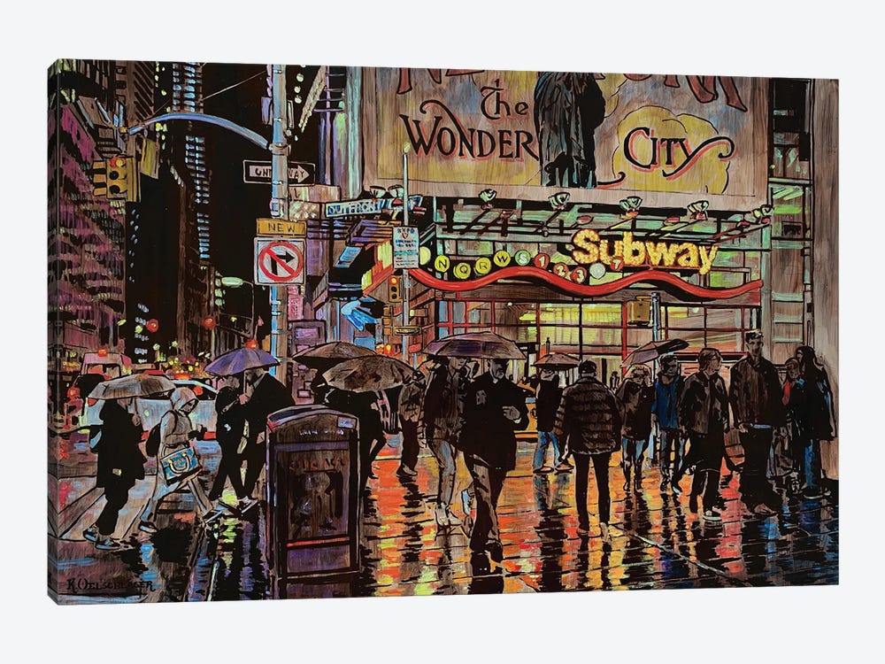 Wonder City Subway by Keith Oelschlager 1-piece Canvas Artwork