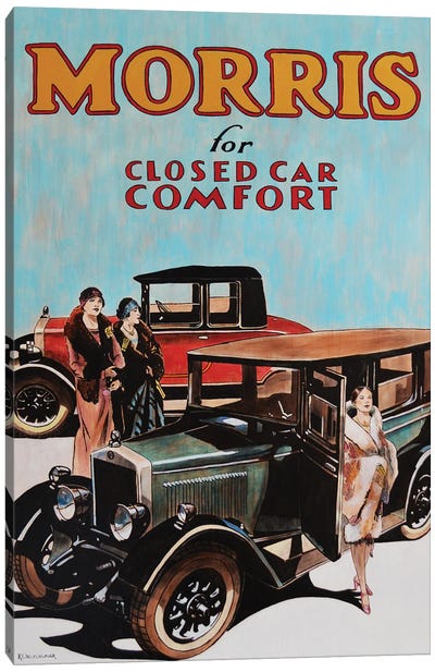 Closed Car Comfort Canvas Art Print - Keith Oelschlager