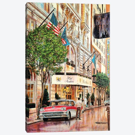 Hotel Monteleone in Summer Canvas Print #KOL25} by Keith Oelschlager Canvas Art Print