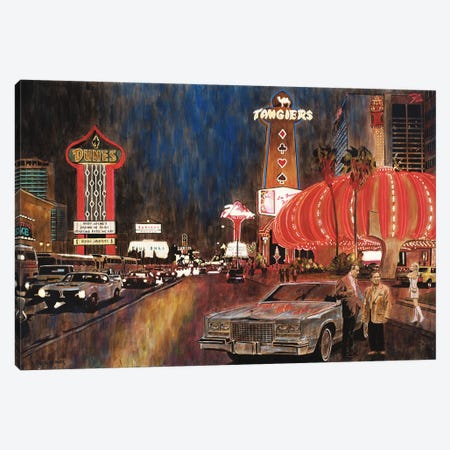 Old Vegas Canvas Print #KOL26} by Keith Oelschlager Art Print