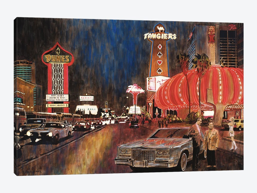 Old Vegas by Keith Oelschlager 1-piece Canvas Print