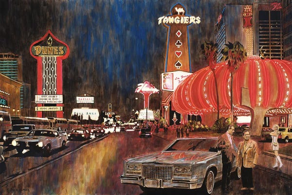 Large Scenic & Landscape Art - Canvas Prints: Old Vegas by Keith Oelschlager