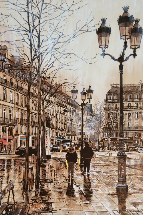 A Walk in the Rain-Paris