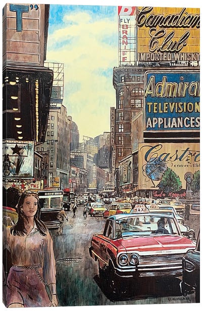 Admiral Appliances NYC Canvas Art Print - Times Square