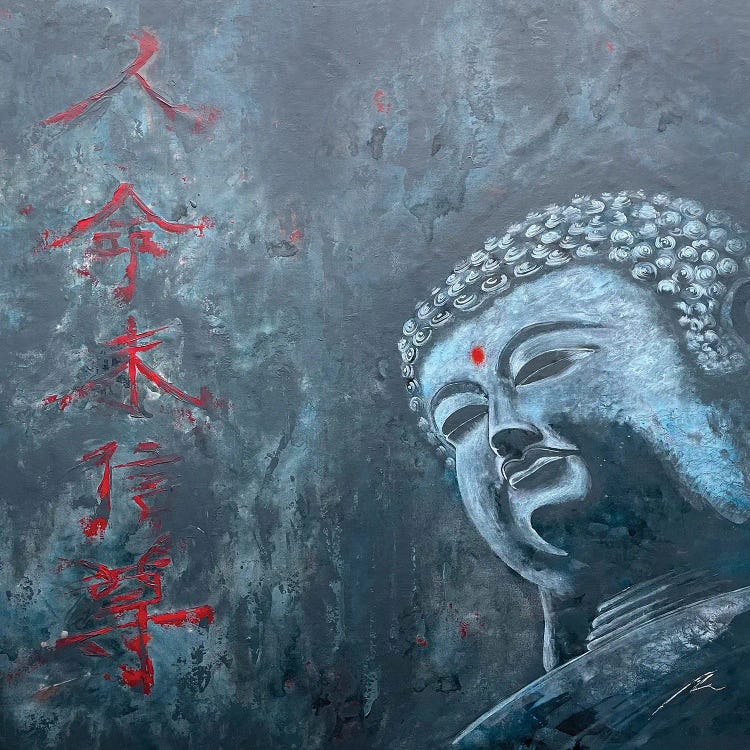 Buddha And Life by Koorosh Nejad wall art