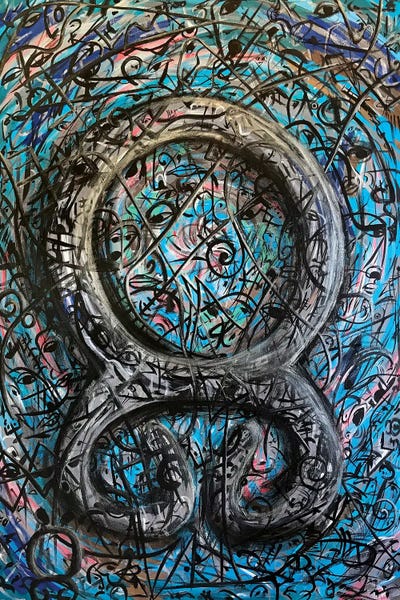 Trollscross - Viking Symbols by Koorosh Nejad canvas print