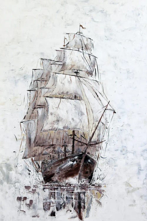 Old sailing boat by Koorosh Nejad wall art