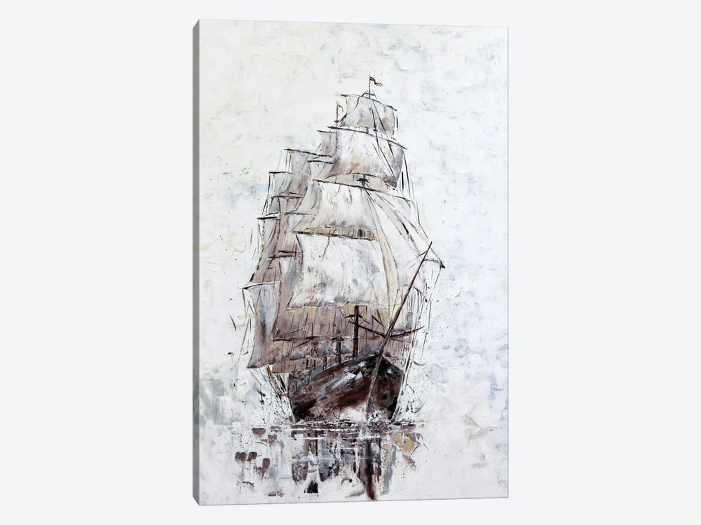 Old sailing boat by Koorosh Nejad 1-piece Canvas Art