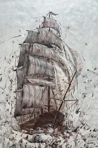 Koorosh Nejad: Amerigo - Triple Mast Tall Ship by Koorosh Nejad