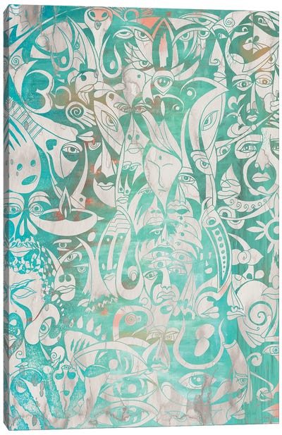 Green Canvas Art Print - Koorosh Nejad